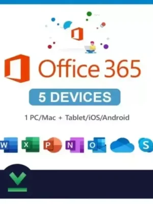 Office 365 Pro Plus 5 Devices 100 GB 1 Year